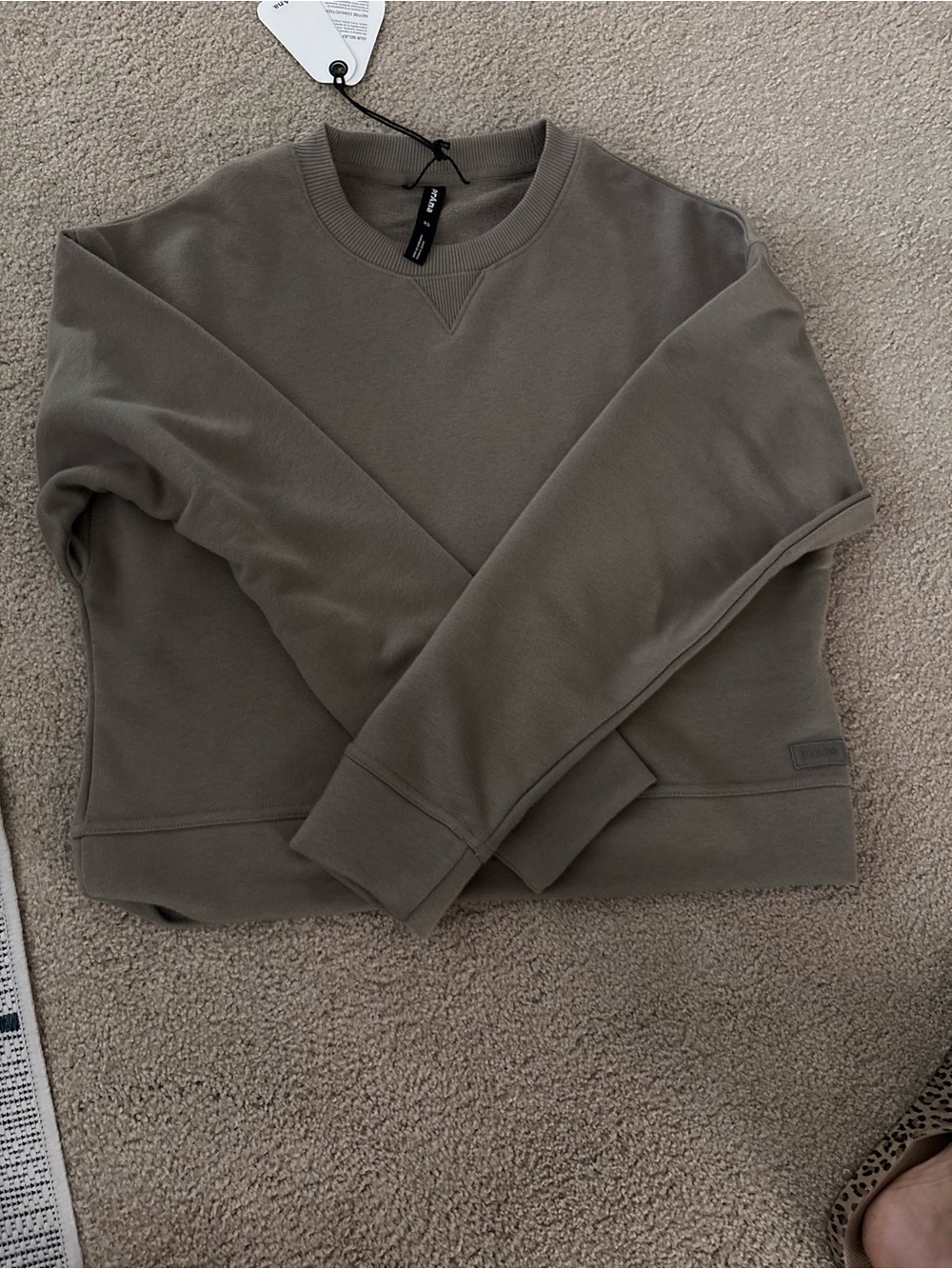Prana Women's Crewneck Sweatshirt in Olive